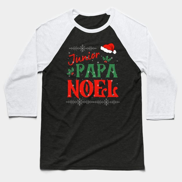 Papa Noel Junior Christmas Family Baseball T-Shirt by stressless